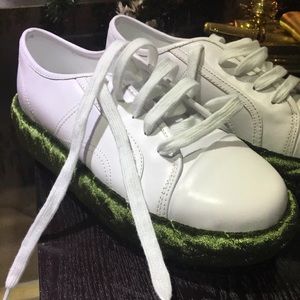 Sneackers new, leather with velor